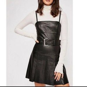 Free people vegan leather dress